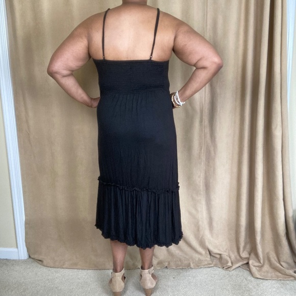 Lane Bryant Seven7 Dress Keyhole Neckline Size 14/16 Black - Picture 6 of 12